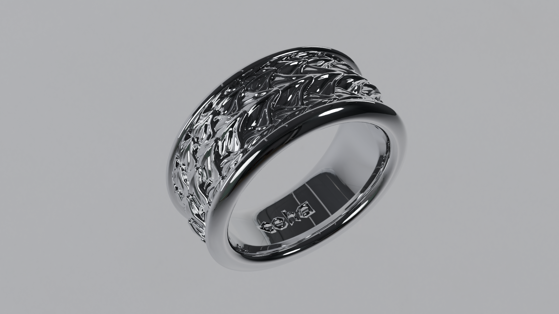 Coha ring 3D render