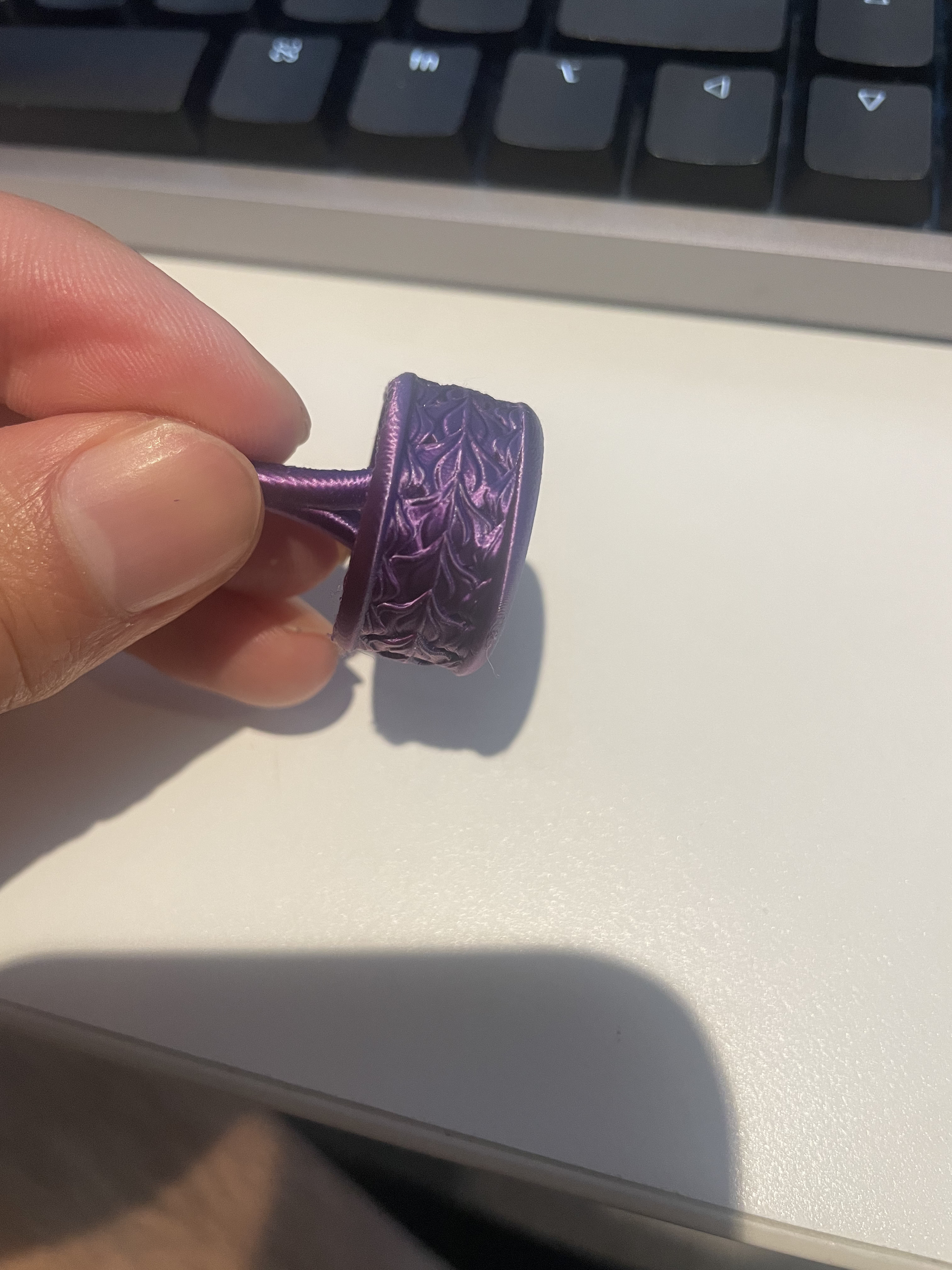 Snake ring printed