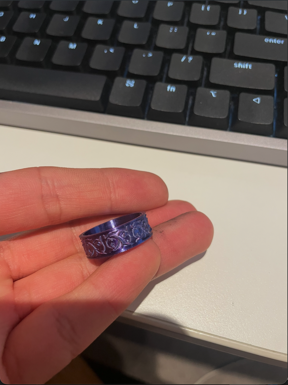 Vine ring printed